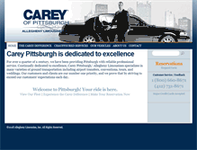 Tablet Screenshot of carey-alleghenylimo.com